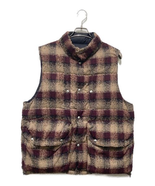 SUGARHILL（シュガーヒル）SUGARHILL (シュガーヒル) プレイドパファーリバーシブルベスト ブラウン サイズ:3の古着・服飾アイテム