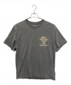 HARLEY-DAVIDSON×Dickiesハーレーダビッドソン×ディッキーズ）の古着「コラボプリントTシャツ」｜グレー