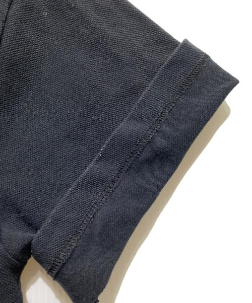 maison kitsune（メゾンキツネ）MAISON KITSUNE (メゾンキツネ) フォックスヘッドワッペンポロシャツ ブラック サイズ:Ｓの古着・服飾アイテム