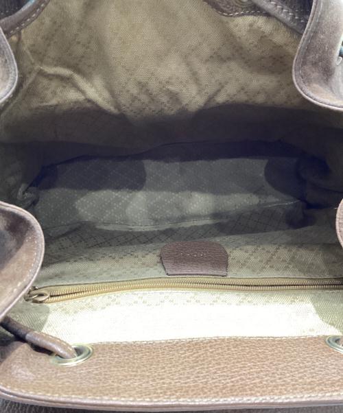 GUCCI（グッチ）GUCCI (グッチ) スウェードバンブーリュック ブラウンの古着・服飾アイテム