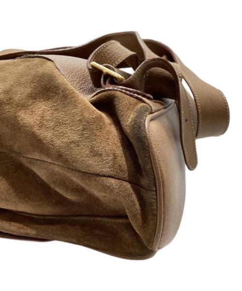 GUCCI（グッチ）GUCCI (グッチ) スウェードバンブーリュック ブラウンの古着・服飾アイテム