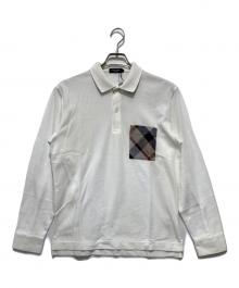BLACK LABEL CRESTBRIDGE（ブラックレーベル クレストブリッジ）の古着「長袖ポロシャツ」｜ホワイト