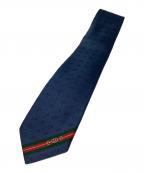 GUCCIグッチ）の古着「シルクネクタイ」｜ネイビー