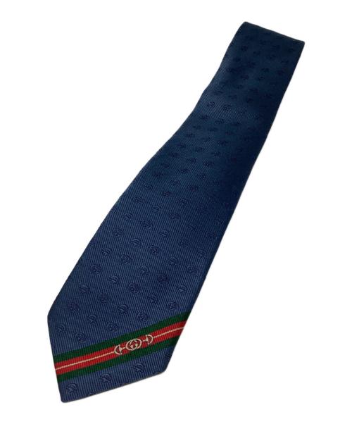 GUCCI（グッチ）GUCCI (グッチ) シルクネクタイ ネイビー サイズ:不明の古着・服飾アイテム