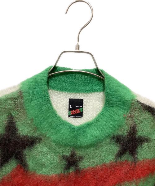 SAINT MICHAEL（セントマイケル）SAINT MICHAEL (セントマイケル) Denim Tears (デニムティアーズ) モヘヤニット グリーン サイズ:Lの古着・服飾アイテム