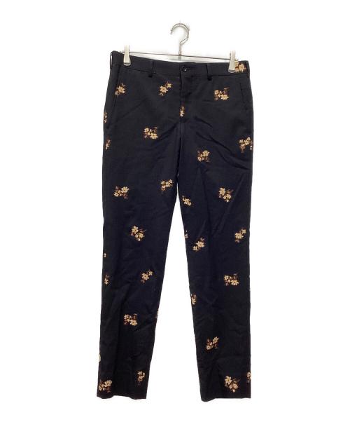 COMME des GARCONS HOMME PLUS（コムデギャルソンオムプリュス）COMME des GARCONS HOMME PLUS (コムデギャルソンオムプリュス) 25SS花刺繍パンツ ブラック サイズ:Sの古着・服飾アイテム