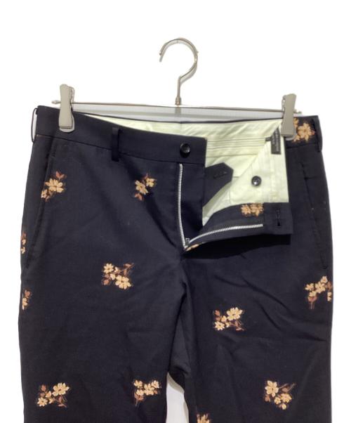COMME des GARCONS HOMME PLUS（コムデギャルソンオムプリュス）COMME des GARCONS HOMME PLUS (コムデギャルソンオムプリュス) 25SS花刺繍パンツ ブラック サイズ:Sの古着・服飾アイテム