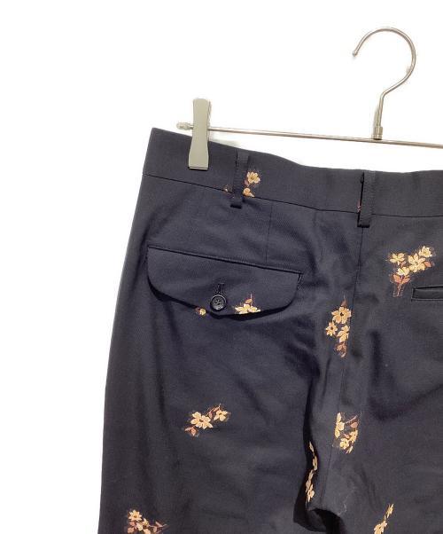 COMME des GARCONS HOMME PLUS（コムデギャルソンオムプリュス）COMME des GARCONS HOMME PLUS (コムデギャルソンオムプリュス) 25SS花刺繍パンツ ブラック サイズ:Sの古着・服飾アイテム