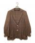 TOMORROW LAND PILGRIM（トゥモローランド ピルグリム）の古着「ウールシルクリネン2Bジャケット」｜ブラウン