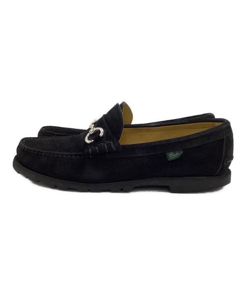 PARABOOT（パラブーツ）PARABOOT (パラブーツ) UNITED ARROWS (ユナイテッドアローズ) スエードビットローファー ブラック サイズ:7 1/2の古着・服飾アイテム