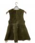 Ameri (アメリ) ボアVネックリバーシブルペプラムベスト グリーン×ブラウン サイズ:M：10000円