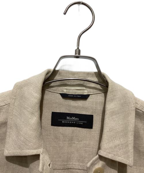 Max Mara WEEK END LINE（マックスマーラ ウイークエンドライン）Max Mara WEEK END LINE (マックスマーラ ウイークエンドライン) リネントラッカージャケット ベージュ サイズ:Ｓの古着・服飾アイテム
