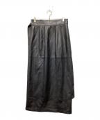 Whim Gazetteウィムガゼット）の古着「レザースカート」｜ブラック