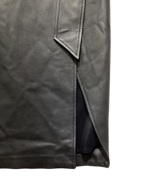 Whim Gazette（ウィムガゼット）Whim Gazette (ウィムガゼット) レザースカート ブラック サイズ:freeの古着・服飾アイテム