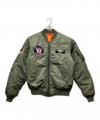 AVIREXアヴィレックス）の古着「MA-1 ピンナップガール」｜グリーン