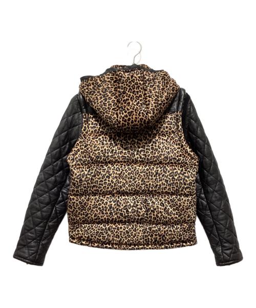 glamb（グラム）glamb (グラム) 2WAYシープレザー切替中綿ジャケット ブラウン サイズ:2の古着・服飾アイテム