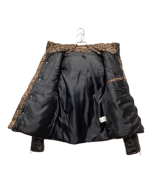 glamb（グラム）glamb (グラム) 2WAYシープレザー切替中綿ジャケット ブラウン サイズ:2の古着・服飾アイテム