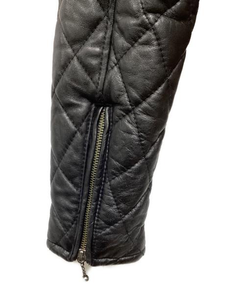 glamb（グラム）glamb (グラム) 2WAYシープレザー切替中綿ジャケット ブラウン サイズ:2の古着・服飾アイテム