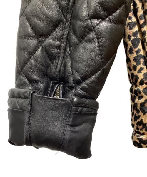 glamb（グラム）glamb (グラム) 2WAYシープレザー切替中綿ジャケット ブラウン サイズ:2の古着・服飾アイテム