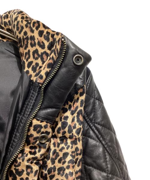 glamb（グラム）glamb (グラム) 2WAYシープレザー切替中綿ジャケット ブラウン サイズ:2の古着・服飾アイテム