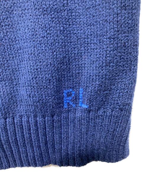 POLO RALPH LAUREN（ポロ・ラルフローレン）POLO RALPH LAUREN (ポロ・ラルフローレン) ポロベア刺繍ニット ネイビー サイズ:Mの古着・服飾アイテム