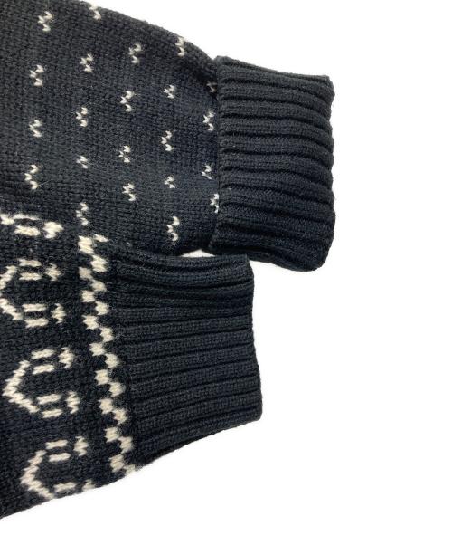 POLO RALPH LAUREN（ポロ・ラルフローレン）POLO RALPH LAUREN (ポロ・ラルフローレン) スカル柄ノルディックセーター ブラック サイズ:XLの古着・服飾アイテム