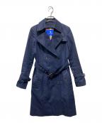 BLUE LABEL CRESTBRIDGEブルーレーベルクレストブリッジ）の古着「ライナー付きトレンチコート」｜ネイビー