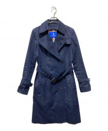 BLUE LABEL CRESTBRIDGE（ブルーレーベルクレストブリッジ）の古着「ライナー付きトレンチコート」｜ネイビー