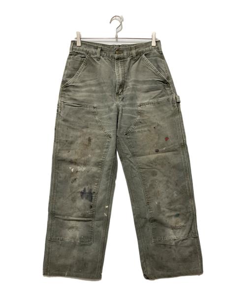 CarHartt（カーハート）CarHartt (カーハート) ペンキ加工ダブルニー ペインターパンツ モスグリーン サイズ:30の古着・服飾アイテム