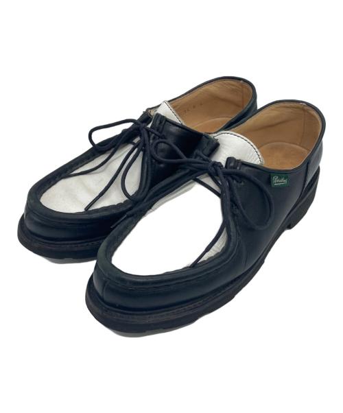 PARABOOT（パラブーツ）PARABOOT (パラブーツ) ミカエル チロリアンシューズ ブラック×ホワイト サイズ:4¹/₂の古着・服飾アイテム