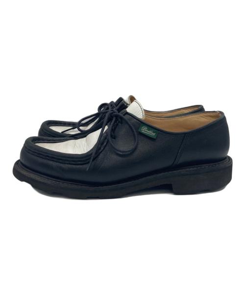 PARABOOT（パラブーツ）PARABOOT (パラブーツ) ミカエル チロリアンシューズ ブラック×ホワイト サイズ:4¹/₂の古着・服飾アイテム