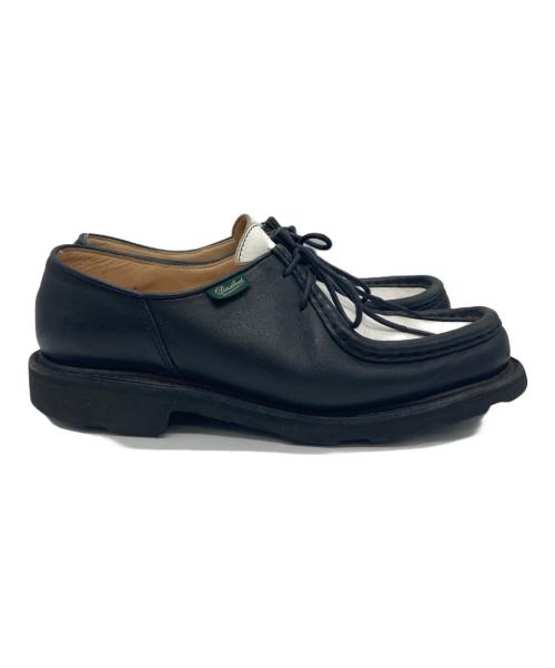 PARABOOT（パラブーツ）PARABOOT (パラブーツ) ミカエル チロリアンシューズ ブラック×ホワイト サイズ:4¹/₂の古着・服飾アイテム