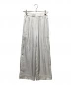 YORIヨリ）の古着「サテンパンツ」｜アイボリー