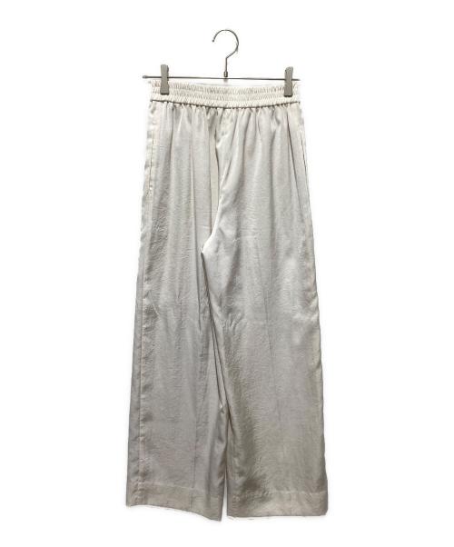 YORI（ヨリ）yori (ヨリ) サテンパンツ アイボリー サイズ:36の古着・服飾アイテム