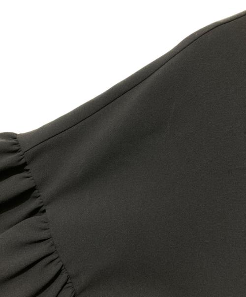 YORI（ヨリ）YORI (ヨリ) 金釦ラッフルポケットブラウス ネイビー サイズ:FREEの古着・服飾アイテム