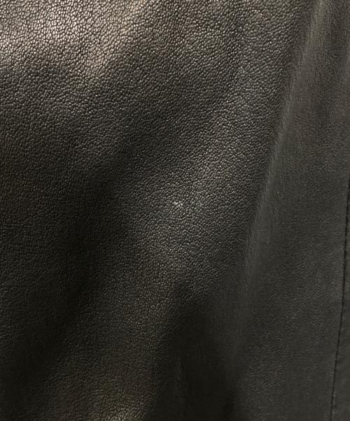 BALMAIN（バルマン）BALMAIN (バルマン) ラムレザーバイカーパンツ ブラウン サイズ:Mの古着・服飾アイテム