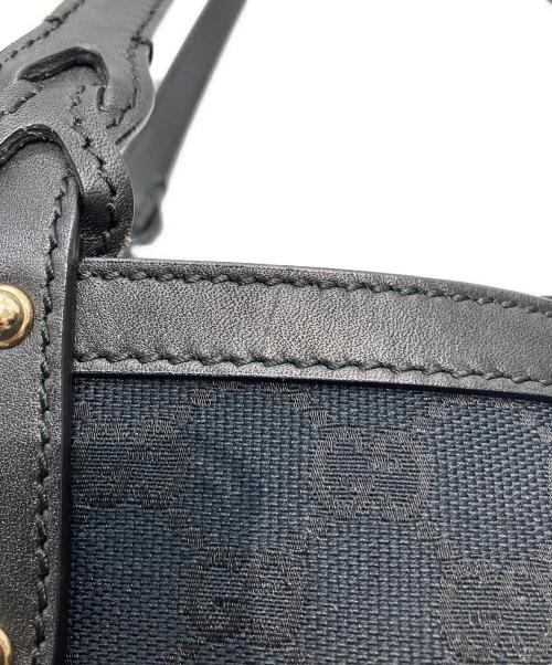 GUCCI（グッチ）GUCCI (グッチ) GGキャンバストートバッグ ブラックの古着・服飾アイテム