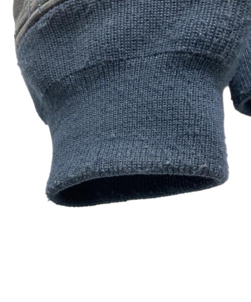 ALPHA（アルファ）ALPHA (アルファ) レザーMA-1ジャケット ネイビー サイズ:Mの古着・服飾アイテム