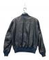 ALPHA (アルファ) レザーMA-1ジャケット ネイビー サイズ:M：15000円