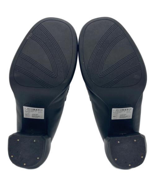 CLARKS（クラークス）CLARKS (クラークス) Martine rose (マーティン・ローズ) ヒールローファー ブラック サイズ:37の古着・服飾アイテム