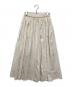 オオカミとフクロウ (オオカミトフクロウ) ラミー混スカート ベージュ サイズ:不明：7000円