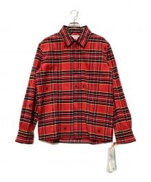 OFFWHITE（オフホワイト）の古着「ネルシャツジャケット」｜レッド