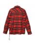 OFFWHITE (オフホワイト) ネルシャツジャケット レッド サイズ:L 未使用品：18000円