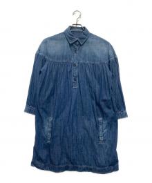 RALPH LAUREN（ラルフローレン）の古着「デニムプルオーバーシャツワンピース」｜インディゴ