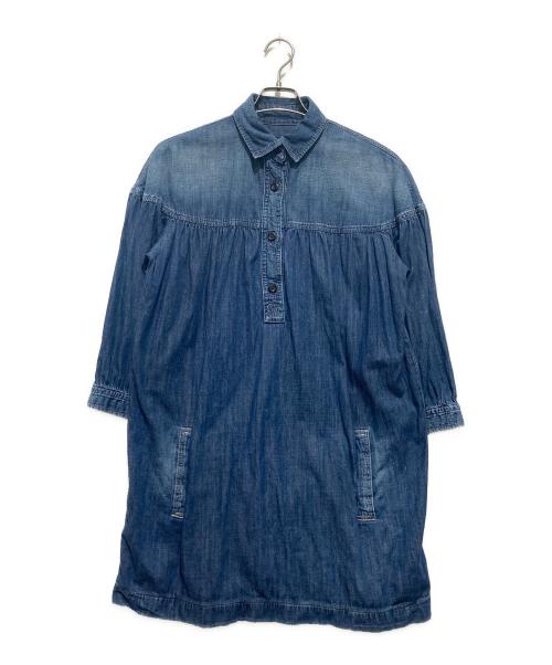 RALPH LAUREN（ラルフローレン）RALPH LAUREN (ラルフローレン) デニムプルオーバーシャツワンピース インディゴ サイズ:Ｓの古着・服飾アイテム