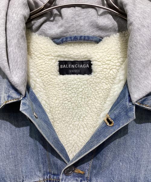 BALENCIAGA（バレンシアガ）BALENCIAGA (バレンシアガ) フーデッドジャケット ブルー サイズ:Lの古着・服飾アイテム
