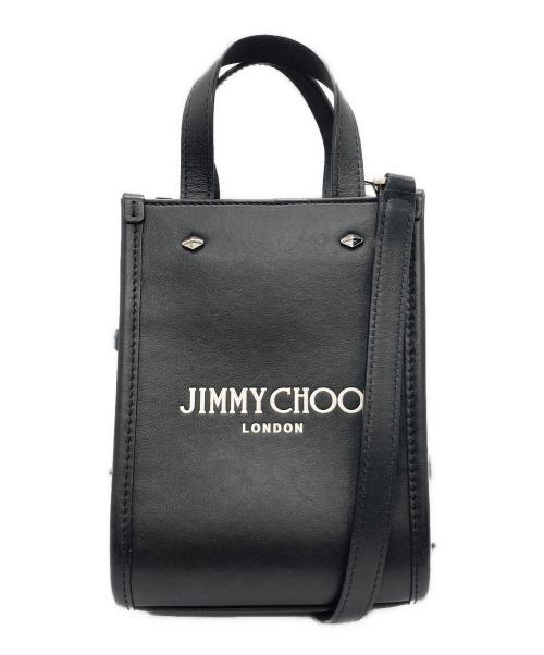 JIMMY CHOO（ジミーチュウ）JIMMY CHOO (ジミーチュウ) MINI N/S TOTE ANR ブラックの古着・服飾アイテム
