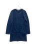 Weekend Max Mara（ウィークエンド マックスマーラ）の古着「ノーカラースウェットコート」｜ネイビー