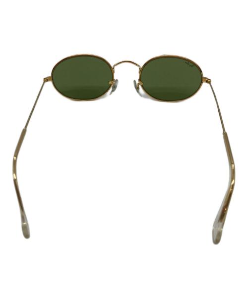 RAY-BAN（レイバン）RAY-BAN (レイバン) オーバルフレームサングラス ゴールド×グリーンの古着・服飾アイテム