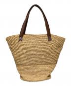 HELEN KAMINSKIヘレンカミンスキー）の古着「カゴバッグ」｜ベージュ×ブラウン